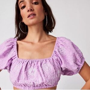 Free People lotus crop top